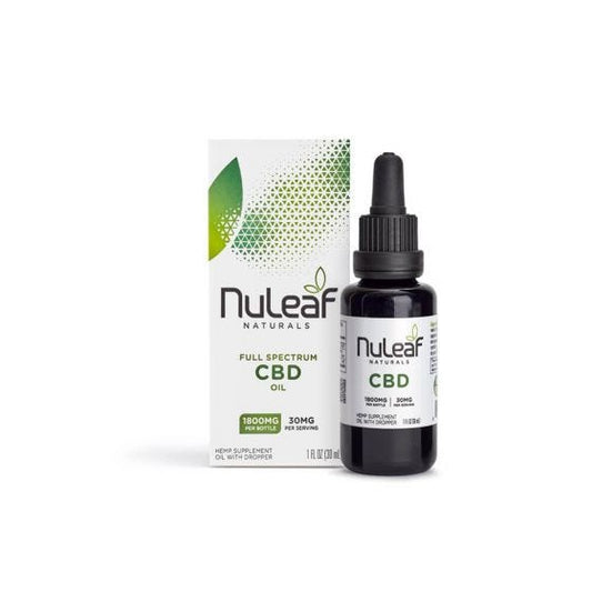 NuLeaf Naturals CBD Tincture 1800mg CBD (30ml) - CELOUI Skincare